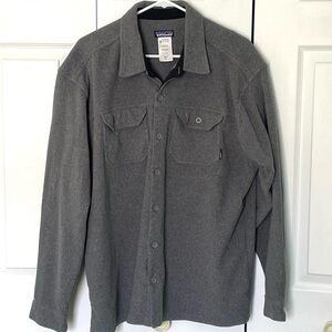 Patagonia men’s fleece button down shirt
